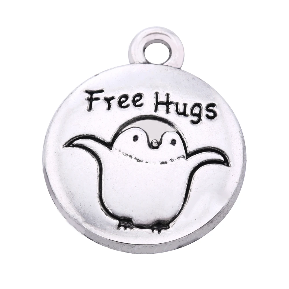 Подвеска в виде птицы EUEAVAN с надписью Free Hug 20 шт.|Шармы| |