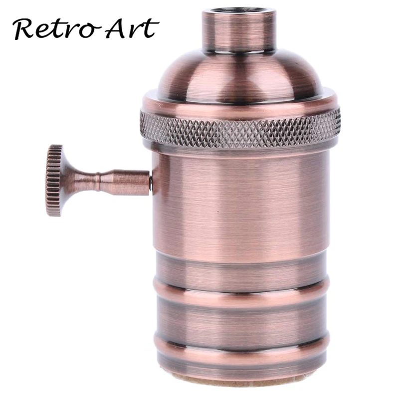 E27 твердая латунь лампа розетка винтажный Потолочный подвесной светильник