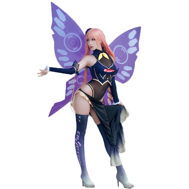 Костюм для косплея аниме VOCALOID 3 megourine Luka соблазнительный гоночный костюм Z|Костюмы