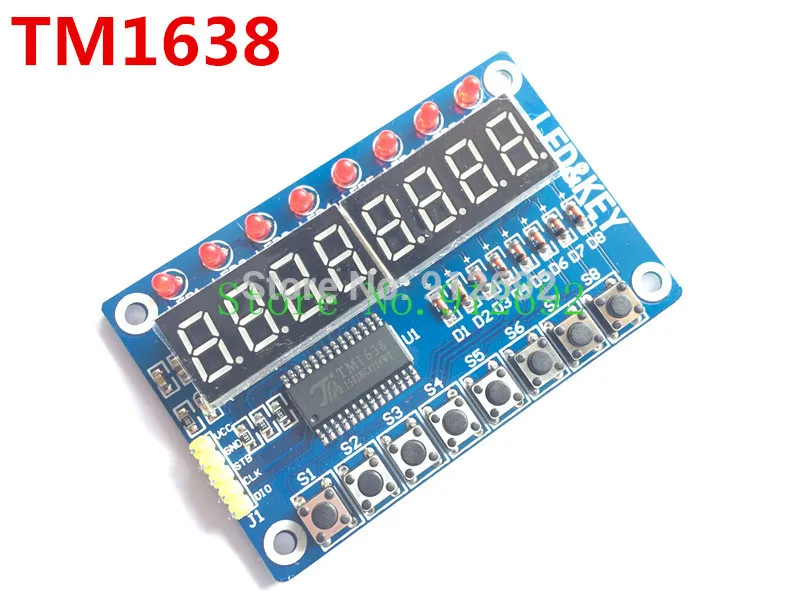 Бесплатная доставка ключ дисплей для AVR Arduino Новый 8 битный цифровой светодиодный