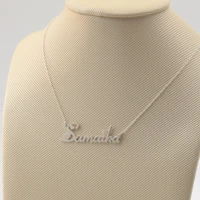fashion 925 solid silver necklace with heart personalized name necklacehandmade jewelry customized name necklace for woman