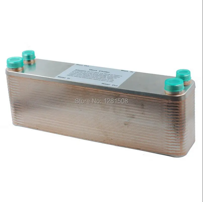 Новый 40 пластинчатый гофрированный чиллер из нержавеющей стали 304 для