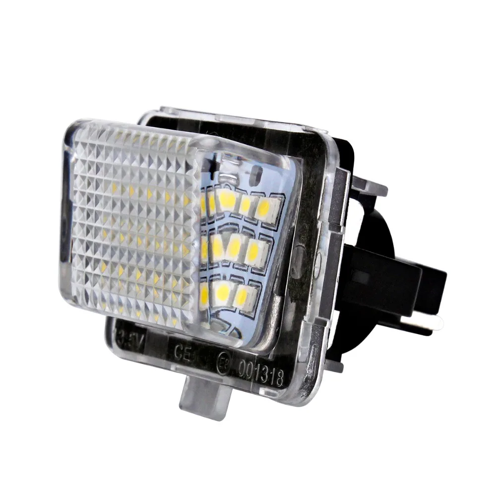 2x авто-Стайлинг 18 светодиодный Автомобильный фонарь освещения номерного знака