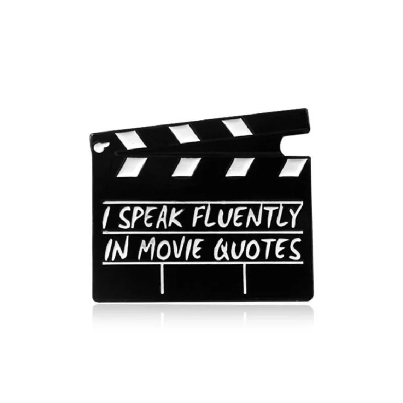 Эмалированные булавки в виде черно белого скелета из мультфильма виниловые