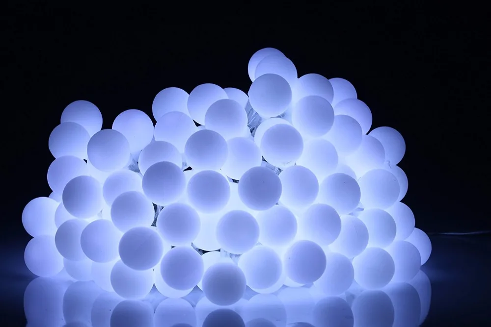 36ft 100 LED Глобусы огни строки 8 режимов ul с пультом дистанционного управления и
