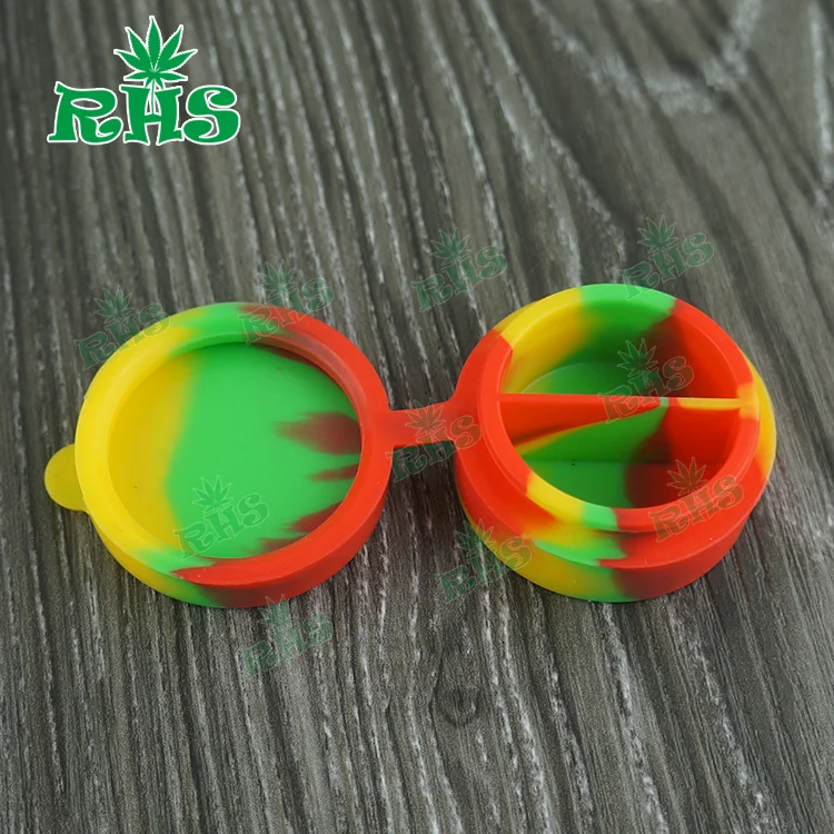 2017 RHS заводская цена горячая Распродажа Cured 10 мл круглые силиконовые банки Dab