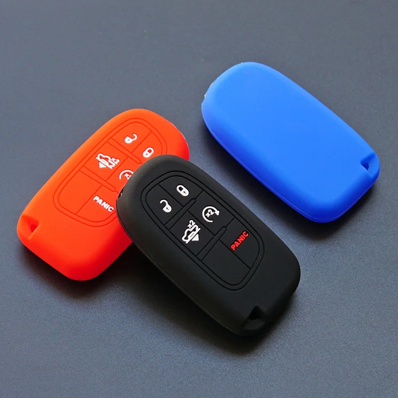 Для Dodge 2017 2018 Ram Truck Smart Key w/Air Suspension Remote keyless Silicone Protect skin cap set чехол для ключей|Футляр