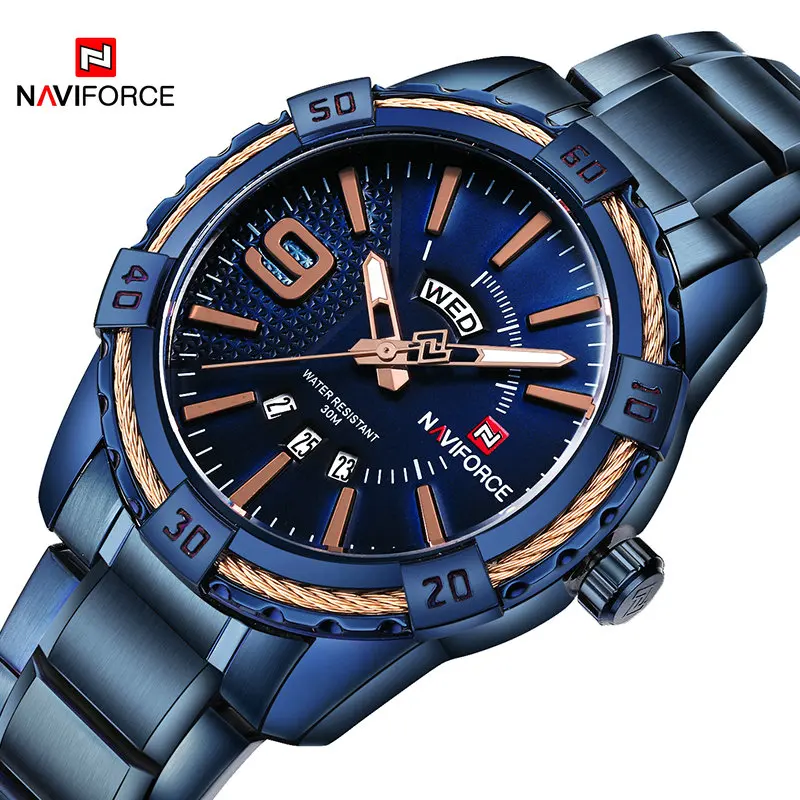 2018 NAVIFORCE Фирменная Новинка Для мужчин спортивные часы Мужчин's