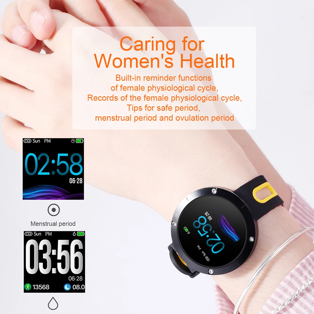 Timethinker DM58 плюс мужские умные часы женские Reloj цифровые кровяное давление монитор
