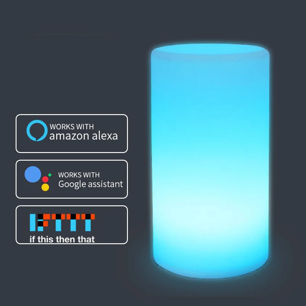 Умная лампа красочная детская окружающего света Поддержка приложения/Alexa Echo/Google