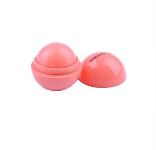 light red 6 цветов круглый шар Гладкий бальзам для губ Bola растительный фруктовый аромат губная помада Mosturizer Care Smackers натуральный органический макияж набор бальзамов для губ - Цвет: light red