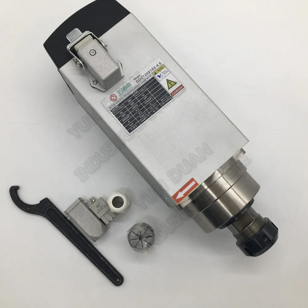 Changsheng 380V 3PH 4.5KW 6hp ER32 2-20 мм Диапазон 9.5A мотор шпинделя переменного тока с воздушным