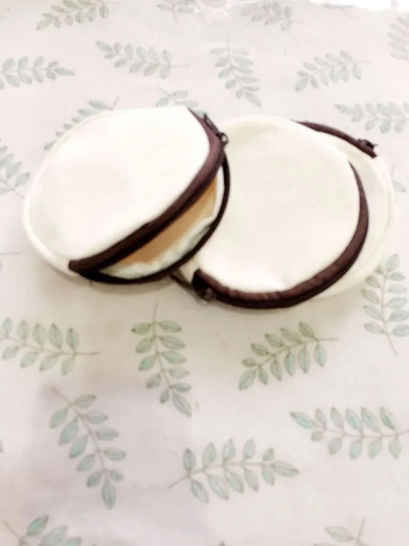 Пустой Простой Круглый Холщовый сумки с замком-молнией Монета Наличные