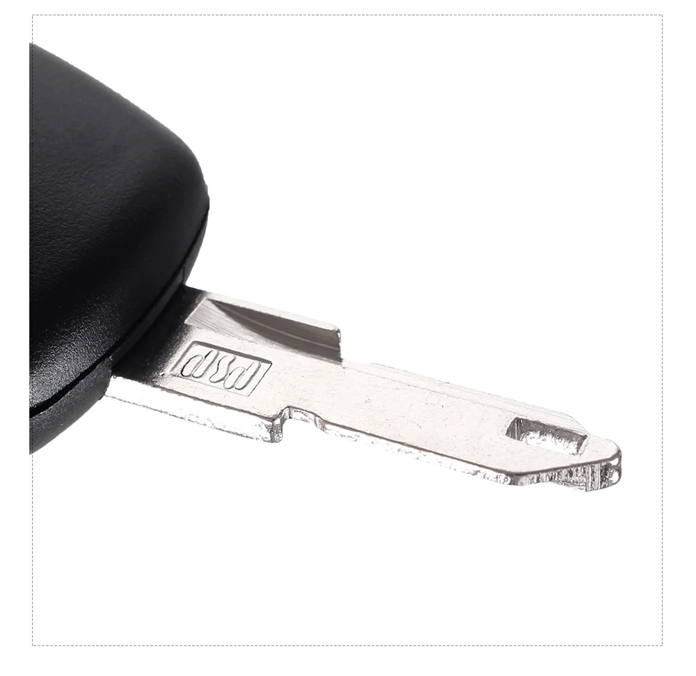 DANDKEY 10x дистанционный Автомобильный ключ оболочки 2 кнопки для Renault Megan Modus Clio Modus Kangoo Logan Sandero Duster сигнализация левое лезвие
