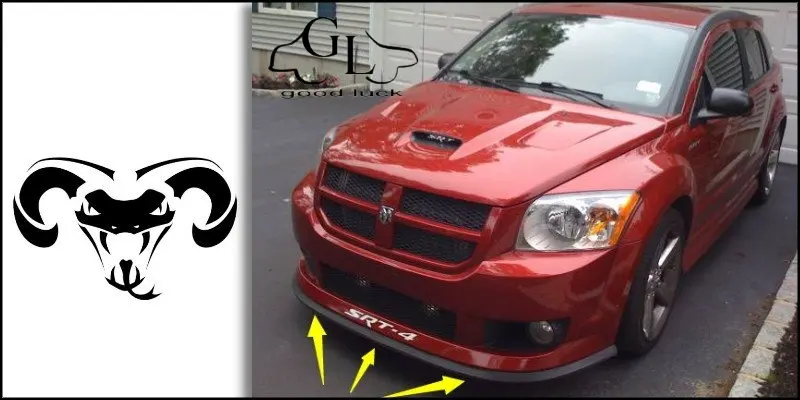 Дефлектор губ бампера для Dodge Caliber передняя юбка спойлера ДЛЯ TG Friends тюнинга