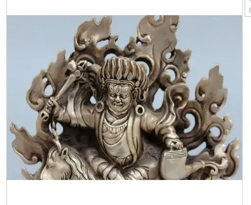 Декоративная медная Серебряная фабрика 8 дюймов Фотография белый маммон Будда