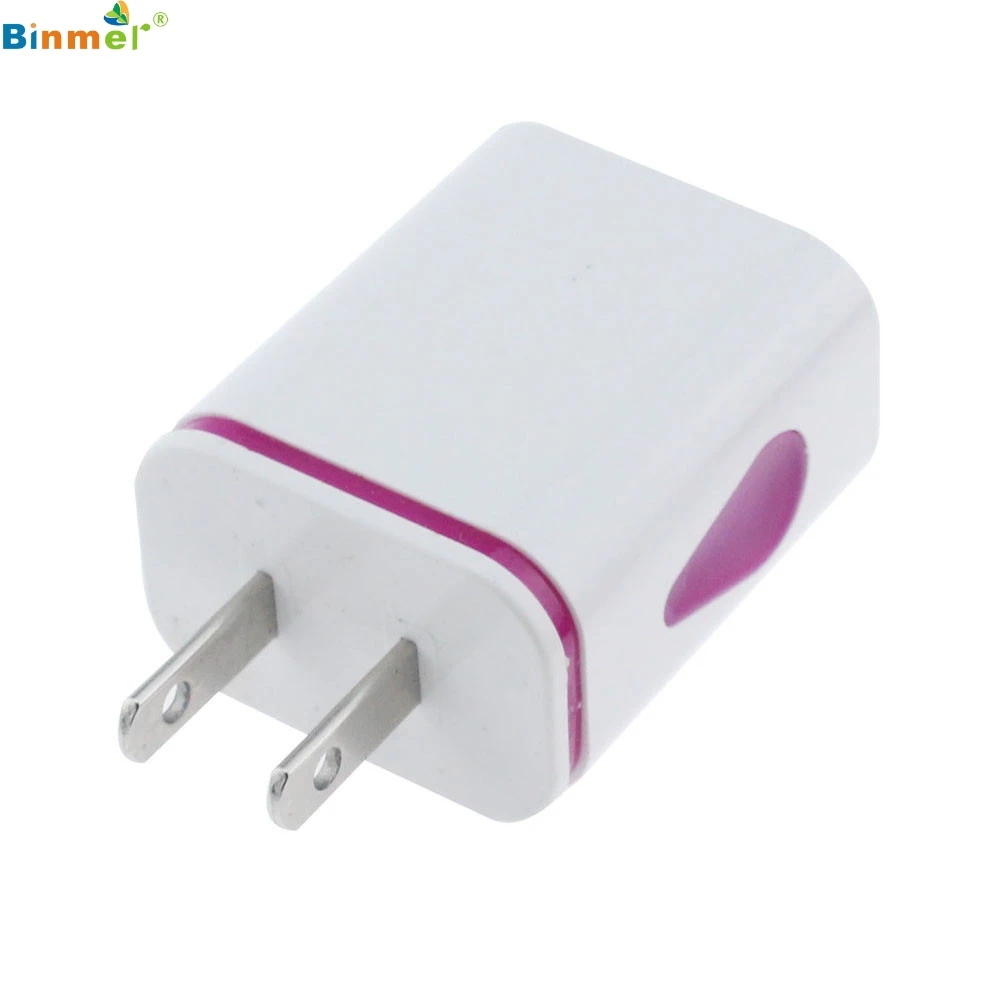 VOBERRY Charger Adapter LED Light Professional Plug USB AC Travel 2USB Port Water Drop for iPhone 7 / 7Plus | Электроника