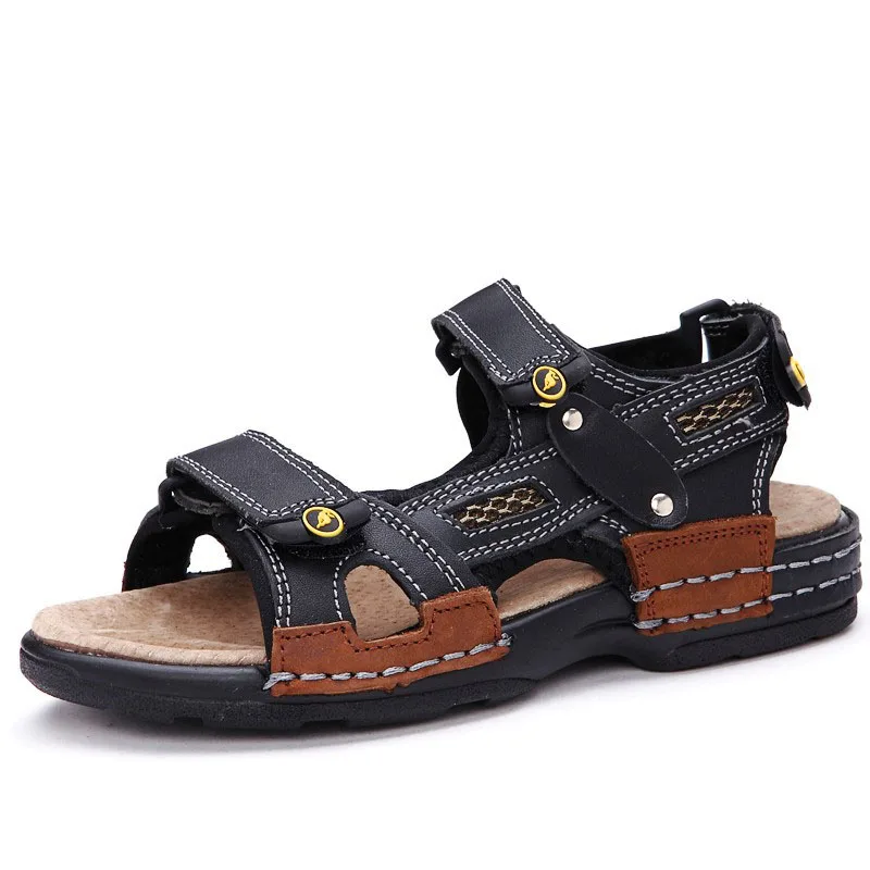 2017 Kids sandals summer new style children's casual shoes boys leather comfort sandal boy high quality beach | Детская одежда и