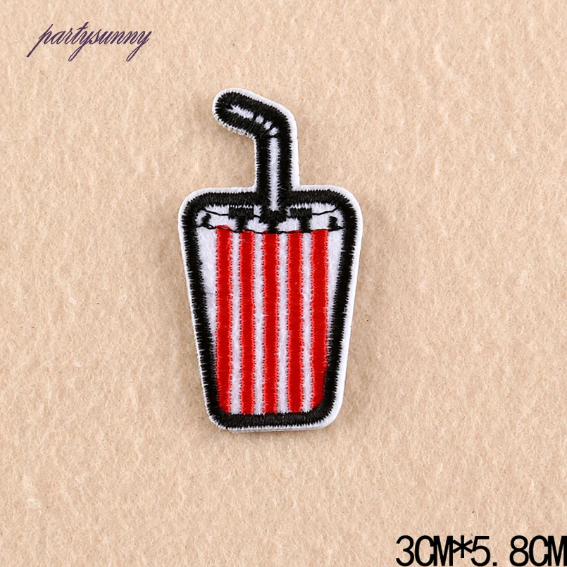 PF Мультфильм Патчи Кактус Пить Пчелы Вышитые Патч для Одежды Платье Куртка