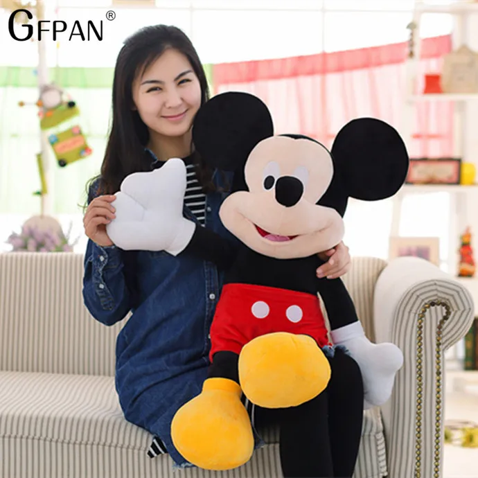 Mickey 50 см,, высокое качество, Микки и Минни Маус, плюшевые игрушки, мягкие куклы с милыми мультяшными животными, вечерние, подарок для девочек - Цвет: Mickey