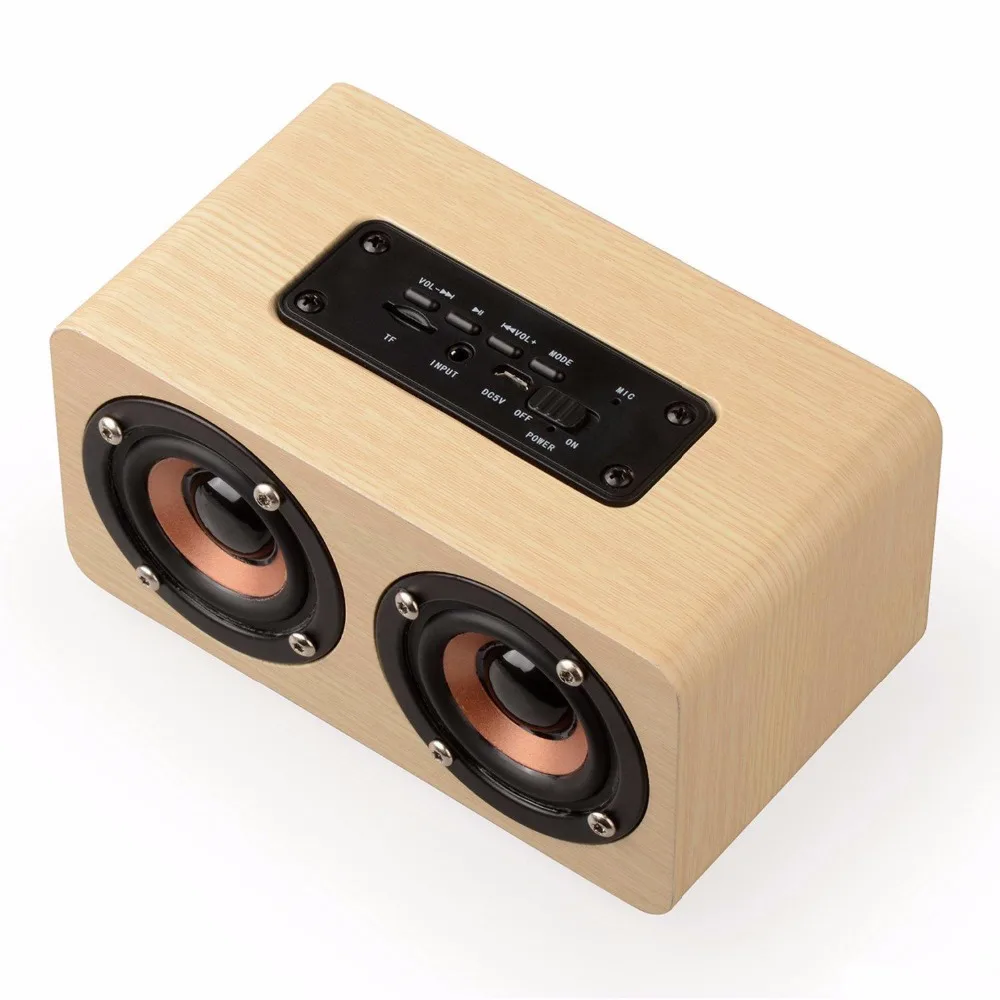 Новое поступление 10 Вт 2000 мАч Мини Деревянный Портативный беспроводной bluetooth