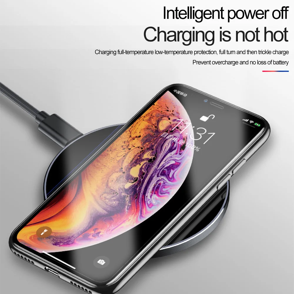 15 Вт Qi Быстрое беспроводное зарядное устройство для huawei Mate20 samsung S9 S8 S7 S6 10 Вт быстрое зарядное устройство для iPhone X XS MAX XR 8 Xiaomi Mix 2S