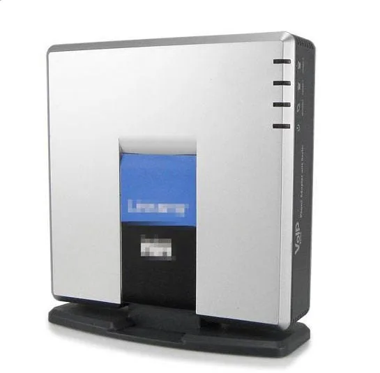 Быстрая доставка! Разблокированный телефонный аппарат Linksys SPA2102 VoIP с 1LAN + 2 FXS