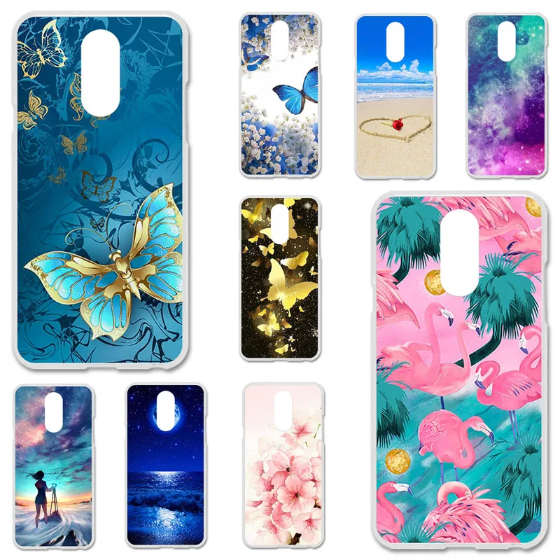 

TPU Cases For LG Q Stylo 4 Case Silicone Floral Painted Bumper For LG Q8 2018 QStylus Plus 6.2 inch Phone Cover Soft Back Fundas