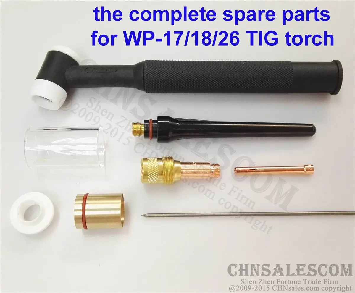 Набор газовых линз 45V27 для сварки TIG 10 шт. комплект из чашек #13 Pyrex Tig WP 17/18/26 1/8 дюйма 3