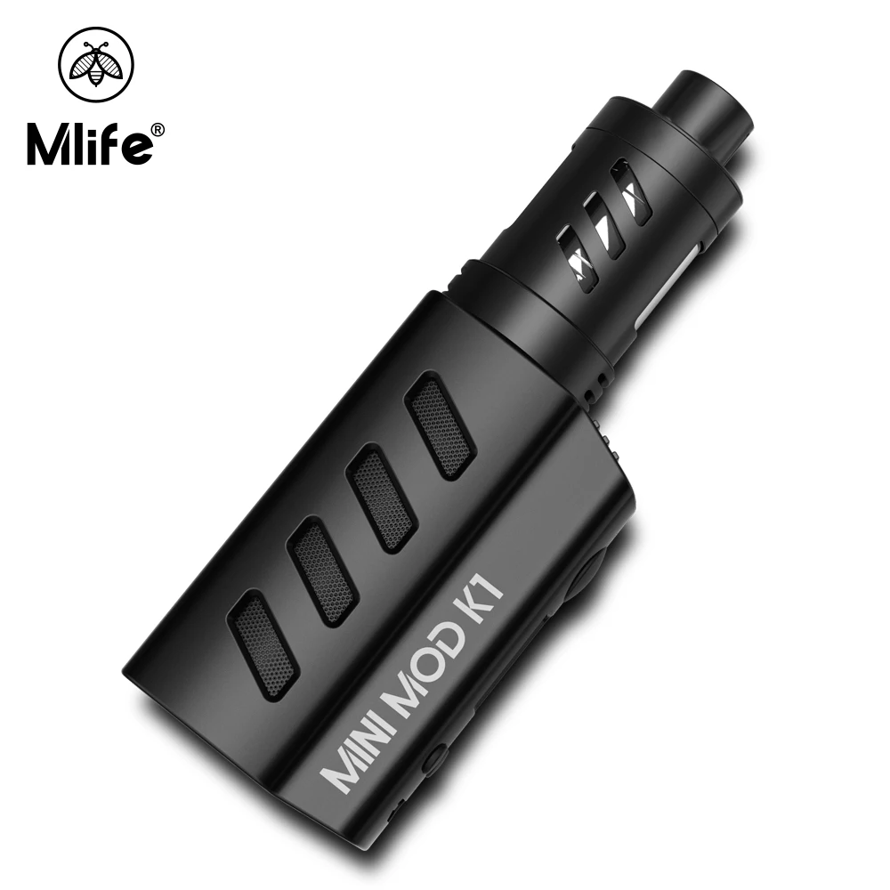 100% Оригинальные Mlife K1 50 Вт Vape Mod Kit электронная сигарета с 1200 мАч Батарея