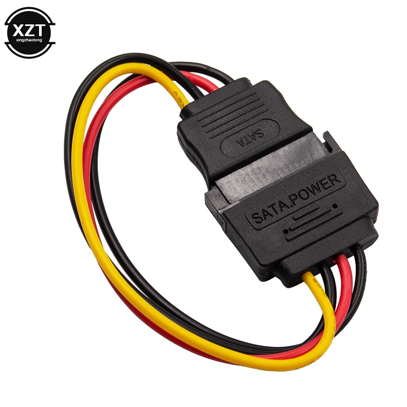 1 шт. 20 см 15pin Штекерный к женскому SATA жесткий диск удлинитель питания кабель Sata M F