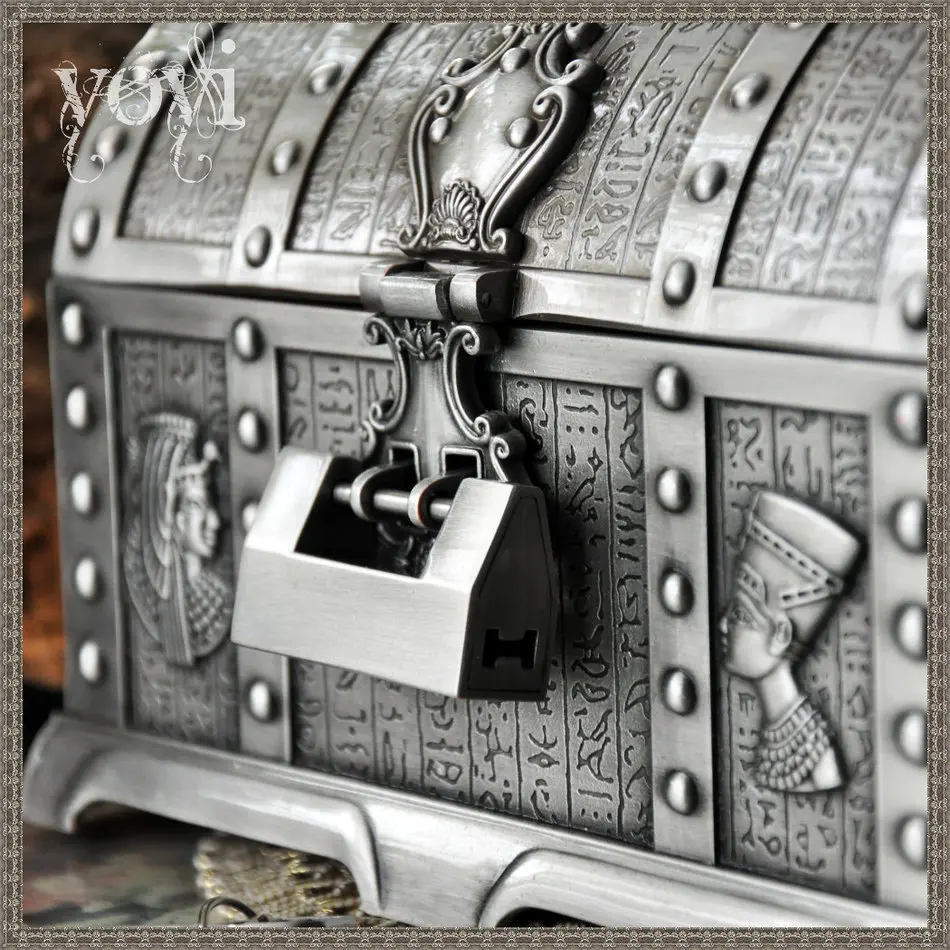 Античный жук супер металлический замок двухслойный восстанавливает древнюю