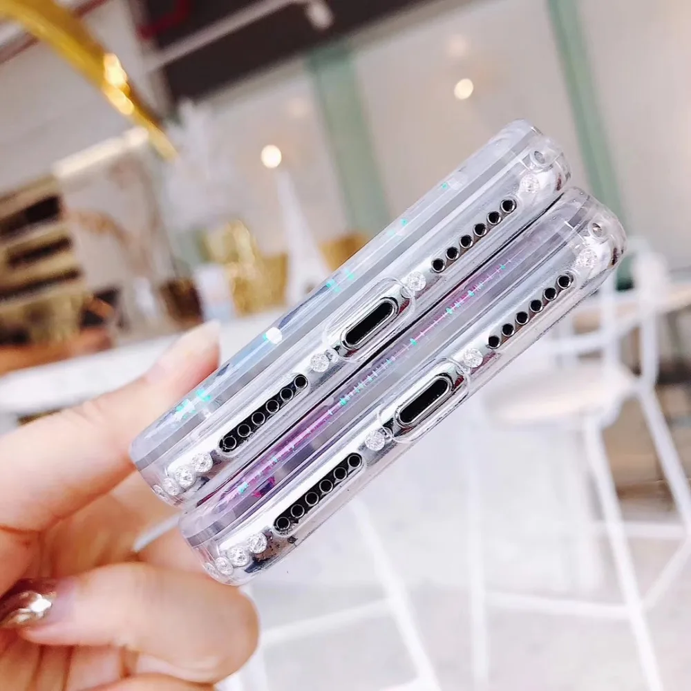 Iboily жидкий зыбучий песок роскошный динамичный мягкий чехол для iPhone 6 6S 7 8 Plus X XR XS Max