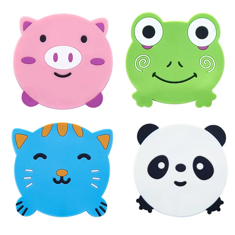 5 шт./компл. подставки милый мультфильм Теплоизоляционный Настольный коврик