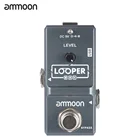 Ammoon AP-09 Nano Loop педаль эффектов для электрогитары Looper True Bypass неограниченная запись на 10 минут