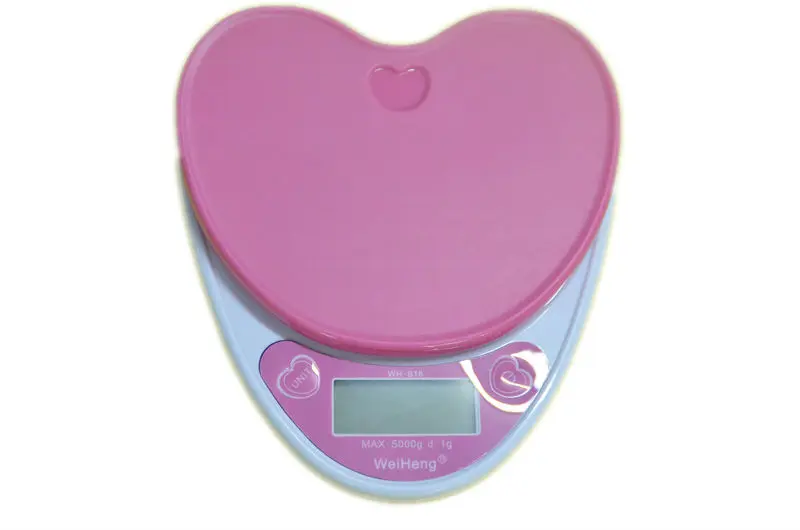5 кг 1 г Love Heart кухонные весы 5000 прецизионные электронные цифровые лабораторные