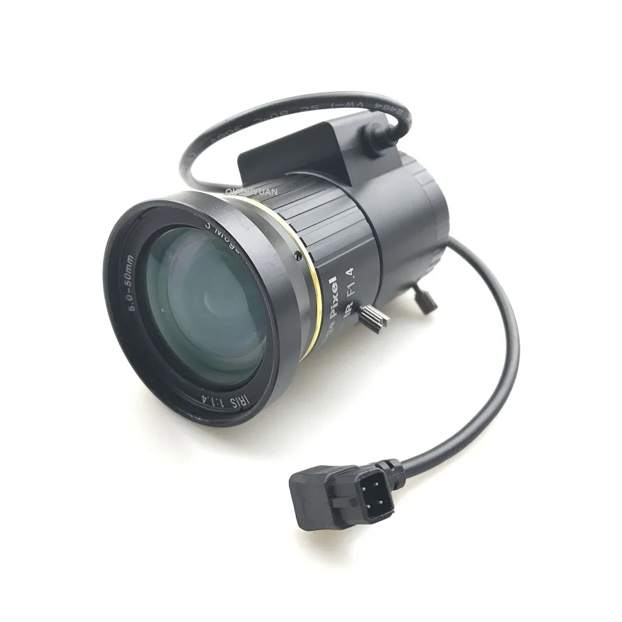 CCTV Zoom HD 3 0 мегапикселя F1.4 DC Auto Iris Vari Focal 5 50 мм CS Объектив для AHD/TVI/CVI/аналоговый IP Box