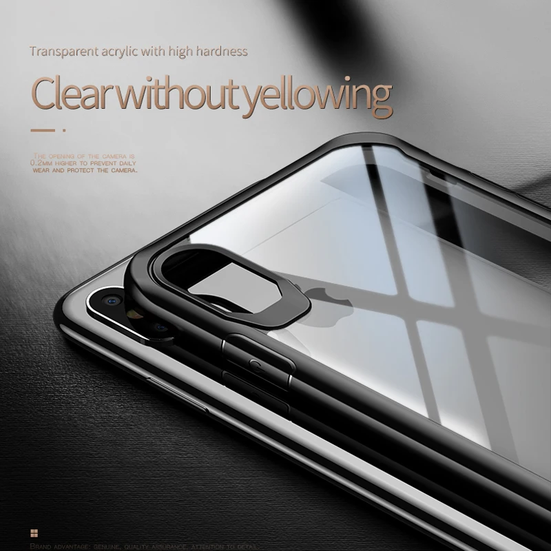 Чехол iPaky Brand XR Xs Max роскошный силиконовый акриловый Гибридный противоударный