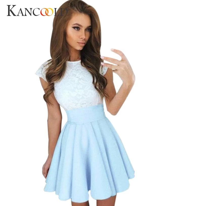 2017 модные женские кружевные вечерние коктейльные мини-платья летние платья с