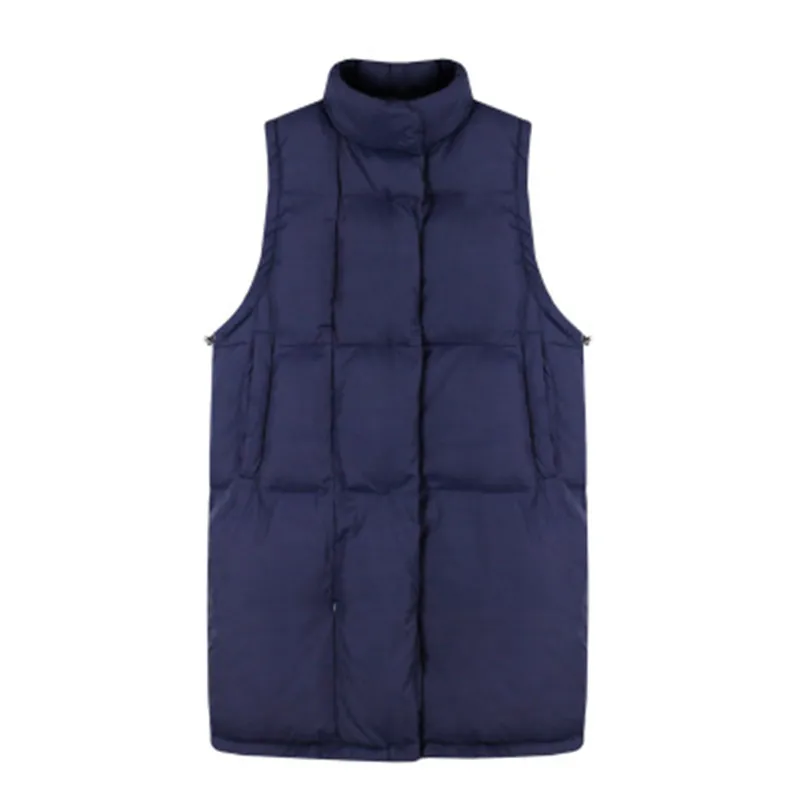 

Новинка Зима 2018, Женский хлопковый жилет большого размера, Длинный жилет большого размера, модель G138, теплый жилет из хлопка