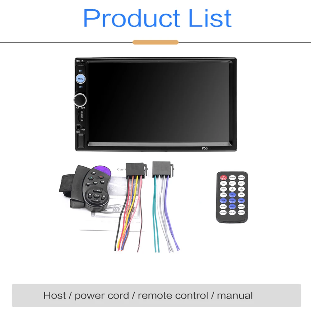 Camecho 2 Din Автомобильный мультимедийный плеер 2Din автомобильное радио 7 &quotHD