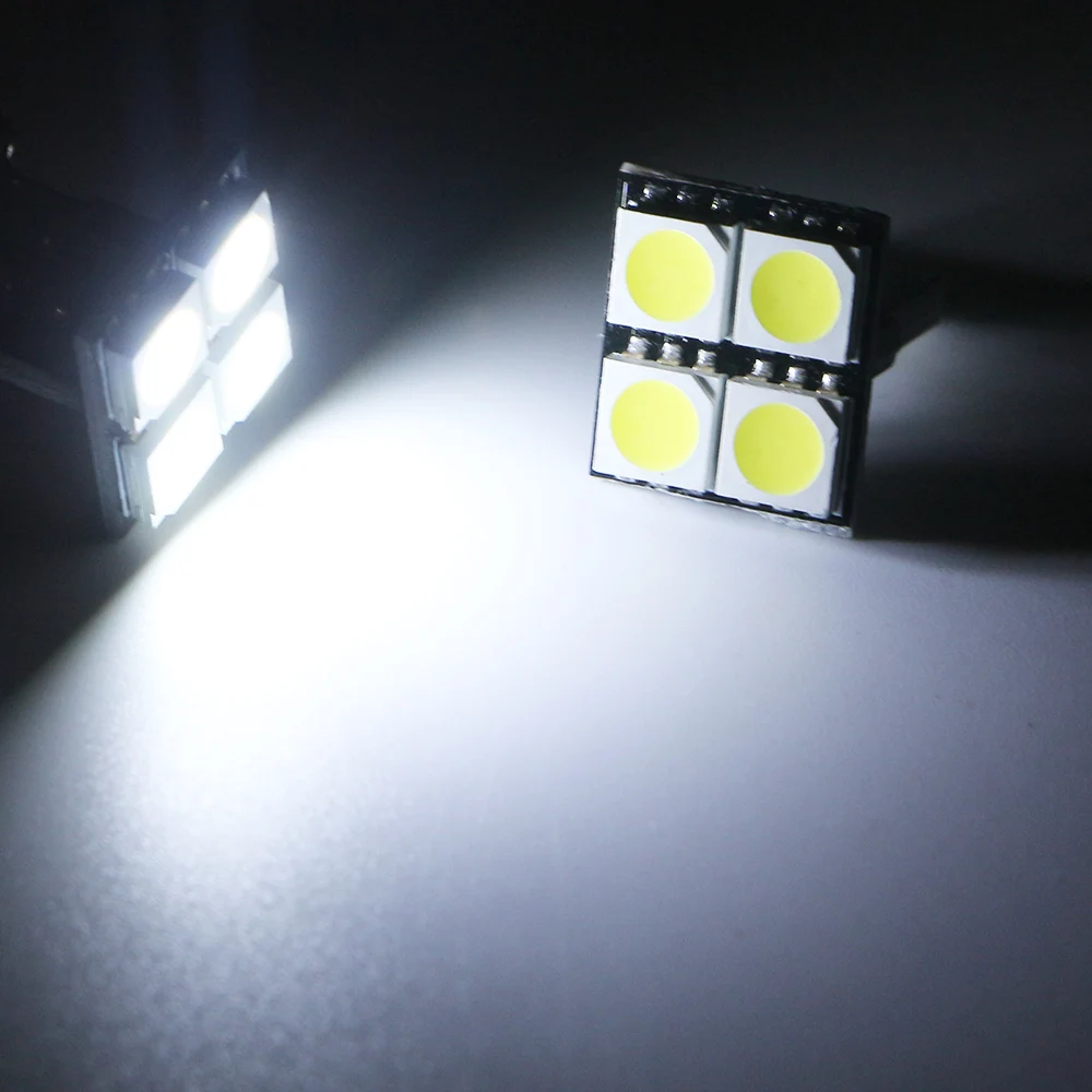 YM E Bright 4 шт. белые лампы T10 PCB 5050 SMD 194 168 W5W 12V DC для чтения шириной 48 лм Автомобильные
