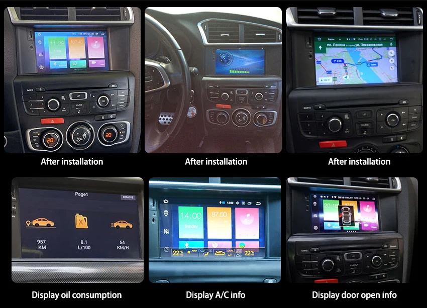 " HD Android 8,1 автомобильный DVD для Citroen C4L 2011 2012 2013 Авто Радио FM RDS Аудио видео WiFi gps Navi резервная камера