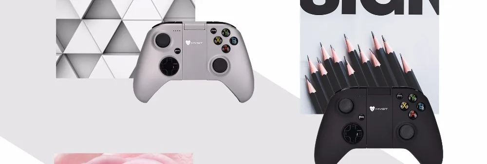Mygt беспроводной пульт управления Bluetooth Gameing геймпад джойстик для смартфонов на платформе Android и ПК с Windows PS3 Очки виртуальной реальности VR ТВ коробка