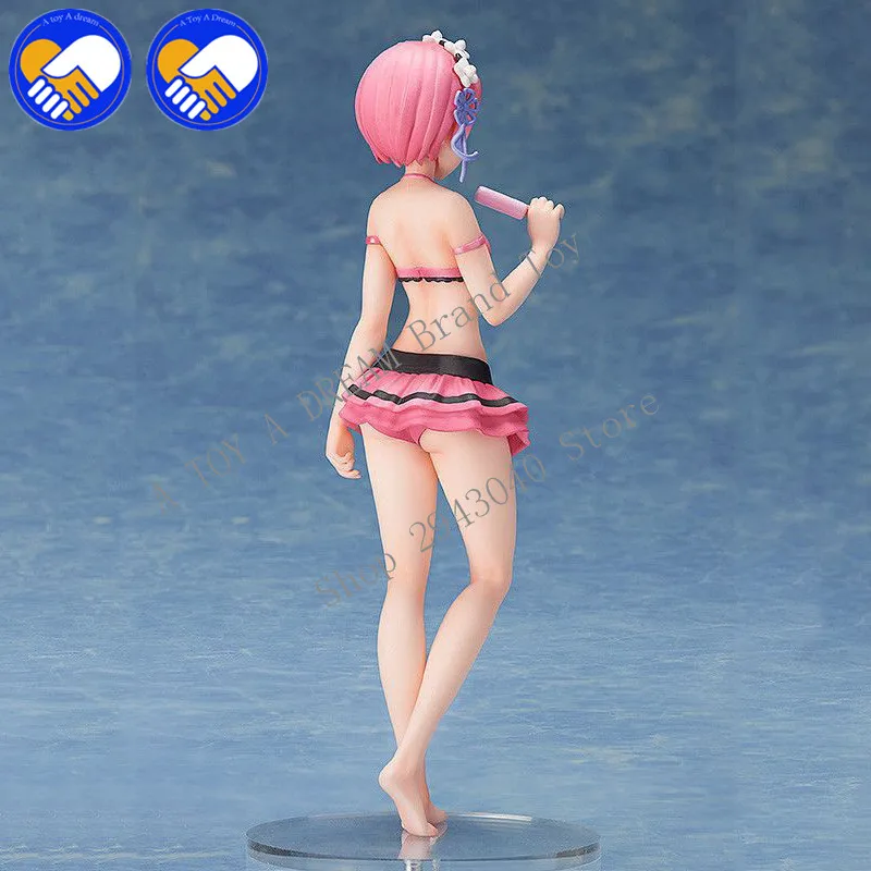 Аниме RE: ZERO Starting Life in другой мир фигурка Ram Rem купальники Ver. Модель украшения ПВХ