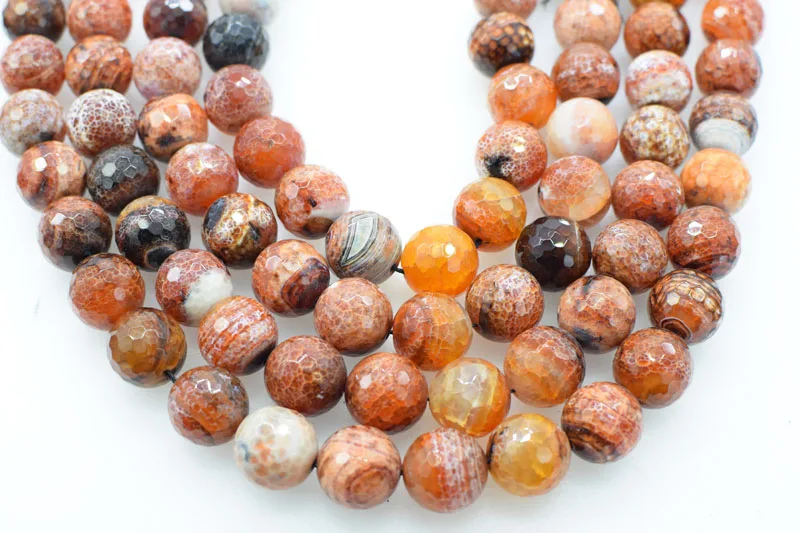 

loose beads 18mm red fire agate faceted 15inch for making jewelry necklace blue rainbow FPPJ wholesale