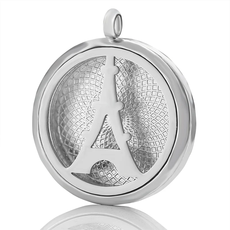 

MODKISR Wholesale New Product Fashion Perfume Air Freshener Diffuser Magnet Stainless Vent Refined Eiffel Tower Necklace Jewelry