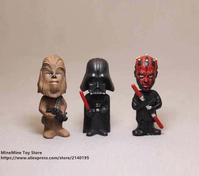Дисней Звездные войны Дарт Маул Вейдер Чубакка 5 см фигурка осанки аниме