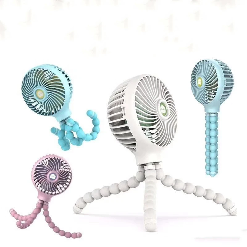 Портативный USB-вентилятор для коляски с аккумулятором и 3 скоростями | Бытовая