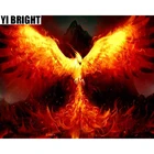 3D Алмазная вышивка YI BRIGHT DIY, вышивка крестиком, картина фреска огненный Феникс, полноразмерная и круглая алмазная живопись, домашний декор, GT